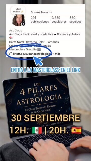 ¿Eres: Curioso 👀 o Amante ❤️‍🔥de la Astrología?El 30 de septiembre tenemos una cita 🪐✨️#susanastrologica #astrology #predicciones #zoomclasses #instagramastrology