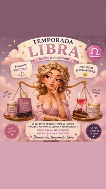 ¡Cambio de estación y cambio de temporada! Comienza la temporada de Libra y con ella buscaremos equilibrio ✨️#susanastrologica #cartanatal #astrologaprofesional #libra
